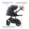 Коляска 3 в 1 Britax Roemer Smile 5Z и автокресло Baby-Safe PRO LUX Onyx Black Midnight Grey