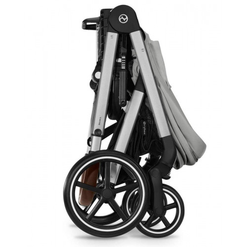 Коляска Cybex Balios S Lux SLV complete Cloud G Almond Beige Plus 3 в 1 Stone Grey с дождевиками