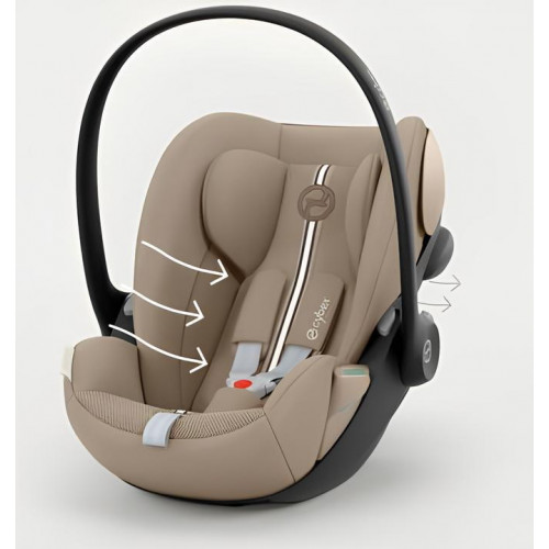 Коляска Cybex Balios S Lux SLV complete Cloud G Almond Beige Plus 3 в 1 Stone Grey с дождевиками