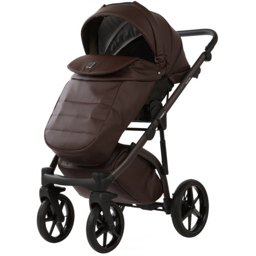 Детская коляска Adamex Chantal Pro Natura 3 в 1 CN-17-COFFEE (ШОКОЛАД КОЖА)