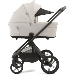 Детская коляска Peppy Soho 3 в 1 с автокреслом Welldon Crown 2 Grey Taupe (бежевый), рама серо-бежевый
