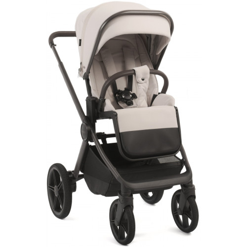 Детская коляска Peppy Soho 3 в 1 с автокреслом Welldon Crown 2 Grey Taupe (бежевый), рама серо-бежевый