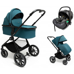Коляска Agex Life 3 в 1 с автокреслом i-Safe S Black ALG528 Green (Зеленый)