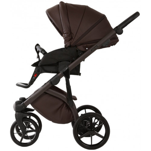 Детская коляска Adamex Chantal Pro Natura 3 в 1 CN-17-COFFEE (ШОКОЛАД КОЖА)