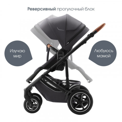 Коляска 3 в 1 Britax Roemer Smile 5Z и автокресло Baby-Safe PRO LUX Onyx Black Midnight Grey