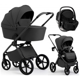 Коляска 3 в 1 Sweet Baby SBL Elegante Pro + автокресло Premier Black Dark Grey