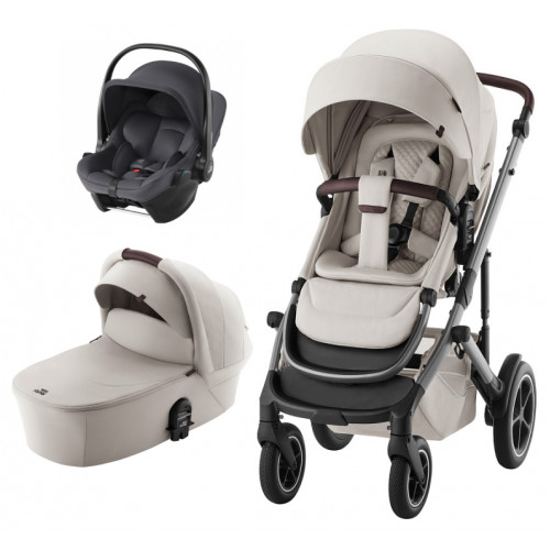 Коляска 3 в 1 Britax Roemer Smile 5Z LUX и автокресло Baby-Safe Core Midnight Grey Soft Taupe