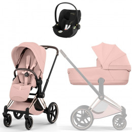 Коляска Cybex Priam V Rosegold Style Cloud T Jeremy Scott Wings 3 в 1 Peach Pink