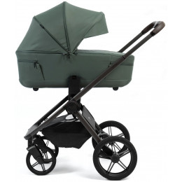 Детская коляска Peppy Monaco Thermo 3 в 1 с автокреслом Verona Beige Green (зеленый), рама серо-коричневая