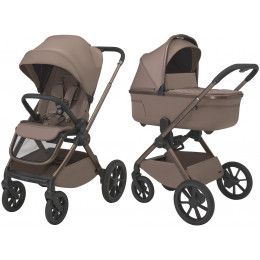 Детская коляска 3 в 1 Espiro Clodi и автокресло Pi Gray blue 08 fashionable brown