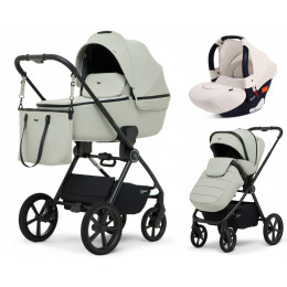 Детская коляска Rant Teo Soft 3 в 1 с автокреслом Cruise Beige Sage