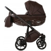 Детская коляска Adamex Chantal Pro Natura 3 в 1 CN-17-COFFEE (ШОКОЛАД КОЖА)