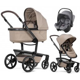Детская коляска 3 в 1 Joolz Day 5 и автокресло Baby-Safe Core Frost Grey Sandy Taupe