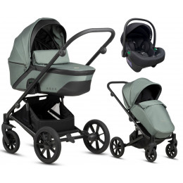 Детская коляска Noordi Aqua V2 3 в 1 с автокреслом Terra Edusky Black 1482842 Fern
