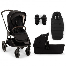 Купить коляску 3в1 Nuna TRIV LX AS + автокресло Nuna ARRA FLEX, в цвете Caviar