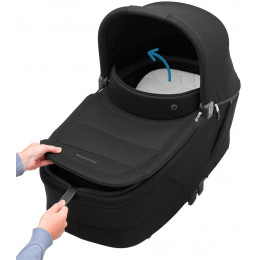 Коляска детская Maxi-Cosi Oxford Plus 3 в 1 с автокреслом CabrioFix Essential green 1978390110 PlusTwillic Black/Черный