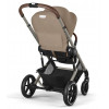 Коляска Cybex Balios S Lux TPE complete Cloud T Mirage Grey 3 в 1 Almond Beige с дождевиками