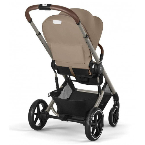 Коляска Cybex Balios S Lux TPE complete Cloud T Mirage Grey 3 в 1 Almond Beige с дождевиками