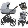 Детская коляска 3 в 1 Espiro Miloo 2.0 и автокресло Pi Beige 303 unique dove