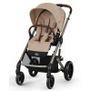 Коляска Cybex Balios S Lux TPE complete Cloud T Mirage Grey 3 в 1 Almond Beige с дождевиками