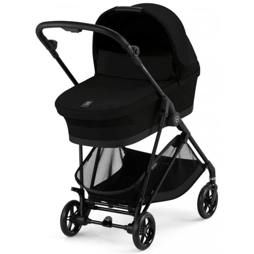 Коляска Cybex Melio Carbon Cloud T i-Size Mirage Grey 3 в 1 Almond Beige/Magic Black с дождевиками