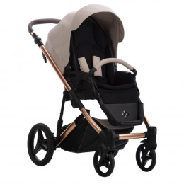 Детская коляска Bebetto Loren Stella Pro 3 в 1 с автокреслом Avionaut Cosmo 05 бежевая кожа