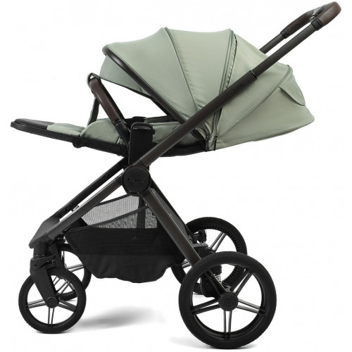 Детская коляска Peppy Soho 3 в 1 с автокреслом Welldon Crown 2 Grey Oregano (орегано), рама серо-бежевый