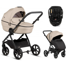 Детская коляска Tutis Uno 6 Plus Essential collection 3 в 1 с автокреслом Beno Black 1602180 Beige