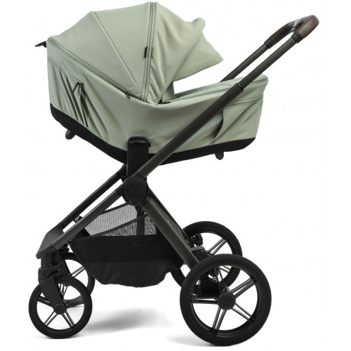 Детская коляска Peppy Soho 3 в 1 с автокреслом Welldon Crown 2 Grey Oregano (орегано), рама серо-бежевый
