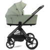 Детская коляска Peppy Soho 3 в 1 с автокреслом Welldon Crown 2 Grey Oregano (орегано), рама серо-бежевый