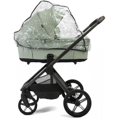 Детская коляска Peppy Soho 3 в 1 с автокреслом Welldon Crown 2 Grey Oregano (орегано), рама серо-бежевый