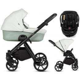 Детская коляска Tutis Leo 3 Plus 3 в 1 с автокреслом Beno Black 1582236 Mint