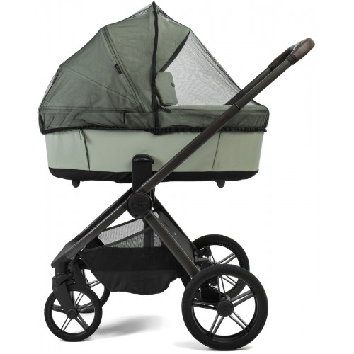 Детская коляска Peppy Soho 3 в 1 с автокреслом Welldon Crown 2 Grey Oregano (орегано), рама серо-бежевый