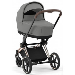Коляска Cybex Priam IV Rosegold complete Cloud T Leaf Green Plus Base T 3 в 1 Mirage Grey