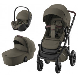 Коляска 3 в 1 Britax Roemer Smile 5Z LUX и автокресло Baby-Safe PRO LUX Urban Olive Urban Olive