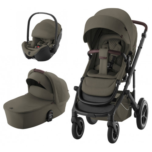 Коляска 3 в 1 Britax Roemer Smile 5Z LUX и автокресло Baby-Safe PRO LUX Urban Olive Urban Olive