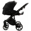 Детская коляска Adamex Nola Natura 3 в 1 N-11-CARBON (ЧЕРН + ЧЕРН. КОЖА)