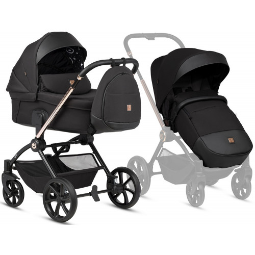 Детская коляска Tutis Gio Plus 3 в 1 с автокреслом Beno Black 1552135 Nero