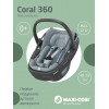 Детская коляска Maxi-Cosi Fame 3 в 1 с автокреслом Coral 360 Essential grey Twillic Black/Черный