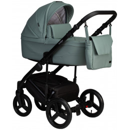 Детская коляска Indigo Lamar 3 в 1 с автокреслом Avionaut Cosmo Beige La05 шалфей кожа