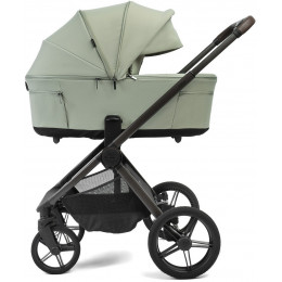 Детская коляска Peppy Soho 3 в 1 с автокреслом Welldon Crown 2 Grey Oregano (орегано), рама серо-бежевый