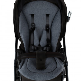 Детская коляска Roan Sol Vintage Leather 2.0 3 в 1 с автокреслом Pituso Baesa Pro Black,Beige Canopy SL/10/L Black/Black/руч.Черный