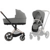 Коляска Cybex Priam IV Rosegold complete Cloud T One Love 3 в 1 Mirage Grey