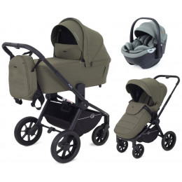 Детская коляска Rant Flex 3 в 1 RA076 с автокреслом Aster Zero Olive Green