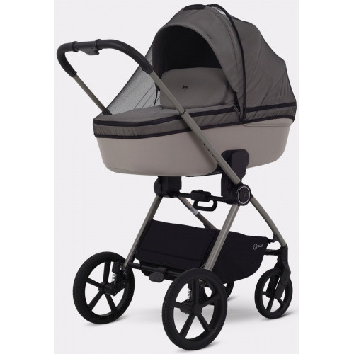 Детская коляска Rant Teo Soft 3 в 1 с автокреслом Aster Zero Black Cloud