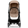 Коляска Cybex Melio Carbon Cloud T i-Size Mirage Grey 3 в 1 Almond Beige/Magic Black с дождевиками