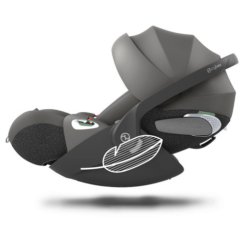 Коляска Cybex Melio Carbon Cloud T i-Size Mirage Grey 3 в 1 Almond Beige/Magic Black с дождевиками