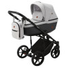 Детская коляска Adamex Amelia 3 в 1 AM266-TIP (СВ.СЕР.ТК.+Т.СЕР. КОЖА)
