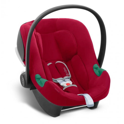 Коляска 3 в 1 Cybex Priam IV Chrome Brown complete и автокресло Aton B2 i-Size Dynamic Red Leaf Green