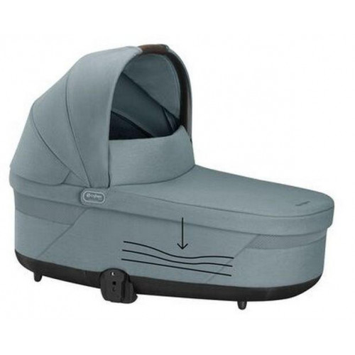 Коляска Cybex Balios S Lux TPE complete Aton S2 Hibiscus Red 3 в 1 Stormy Blue с дождевиками